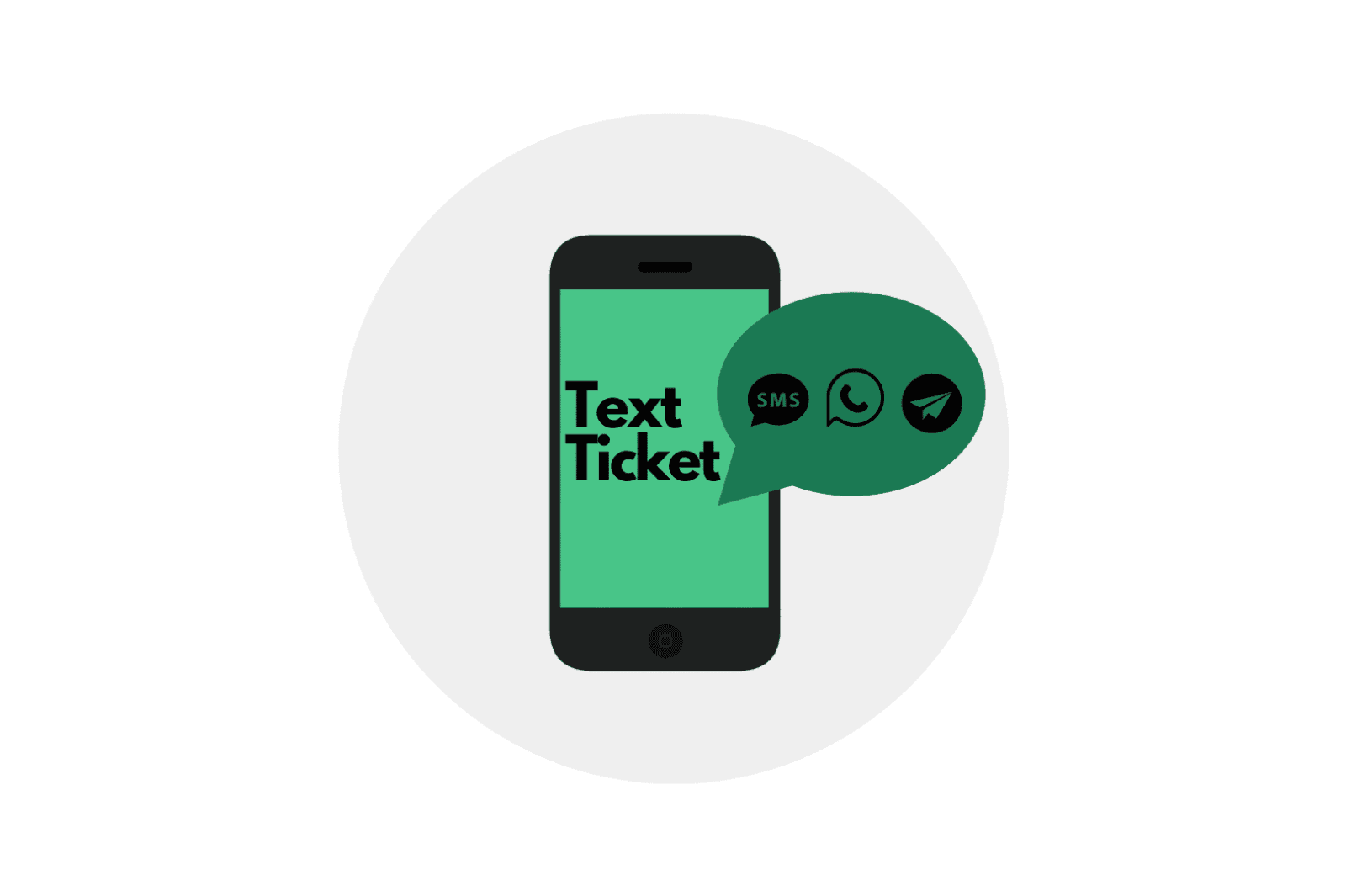 Text Ticket for queue management